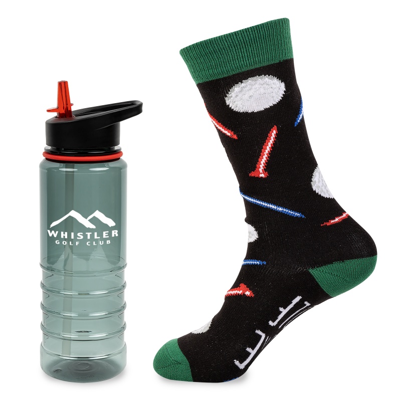 Less Work, More Golf Tritan Bottle Gift Set 8