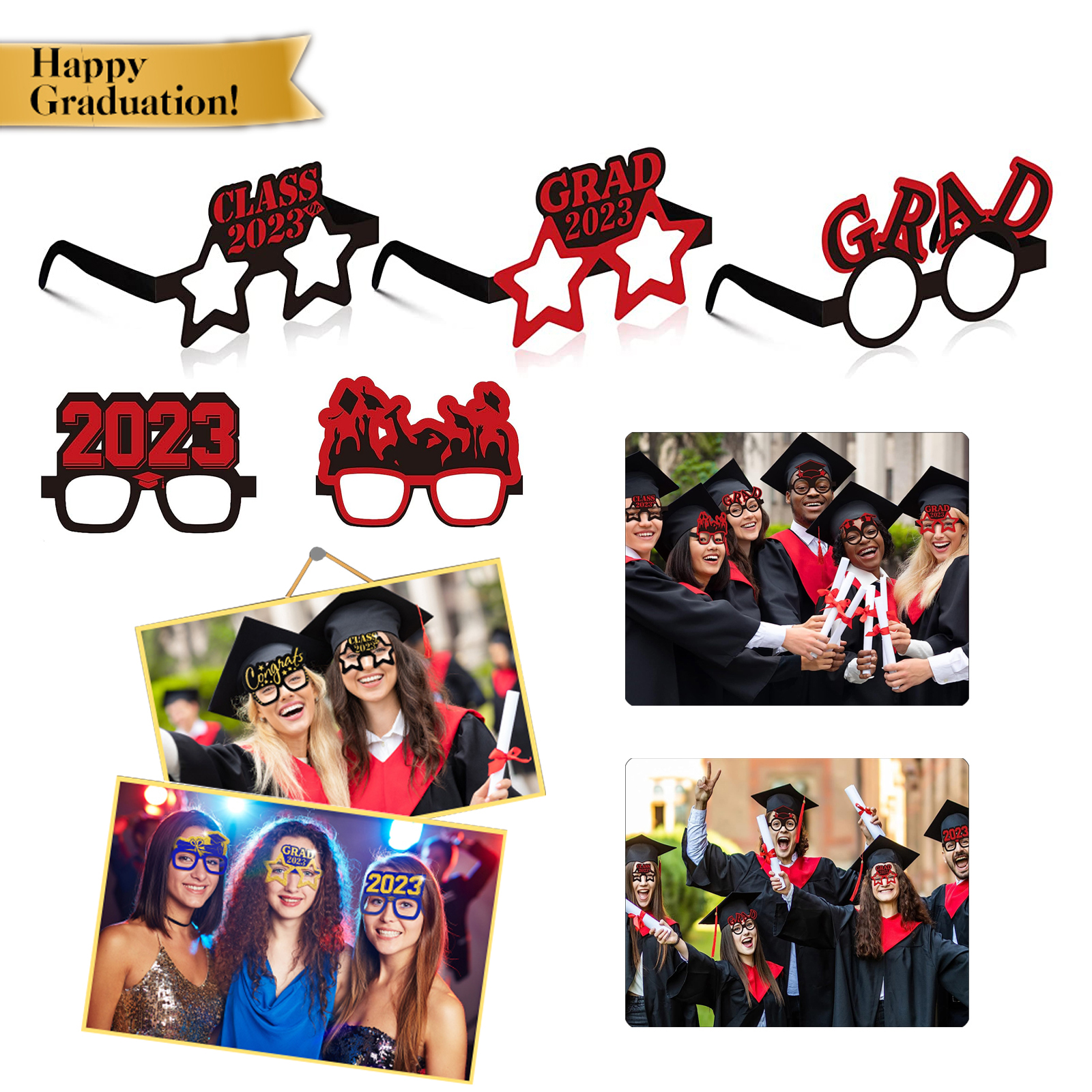 Graduation Paper Eyeglasses Decoration 2