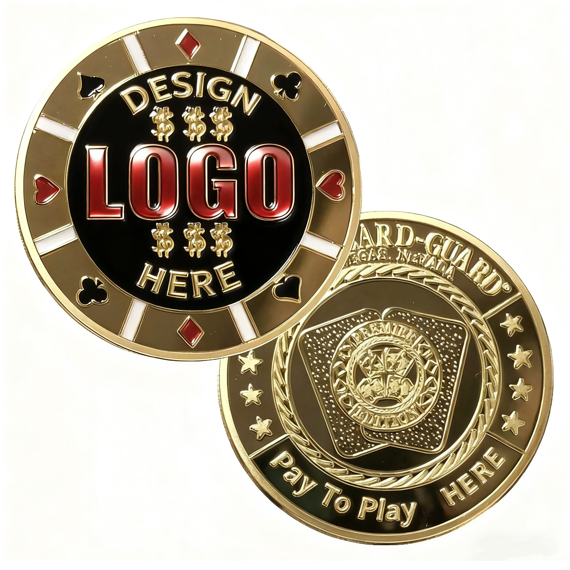 Personalized Poker Commemorative Coins 1