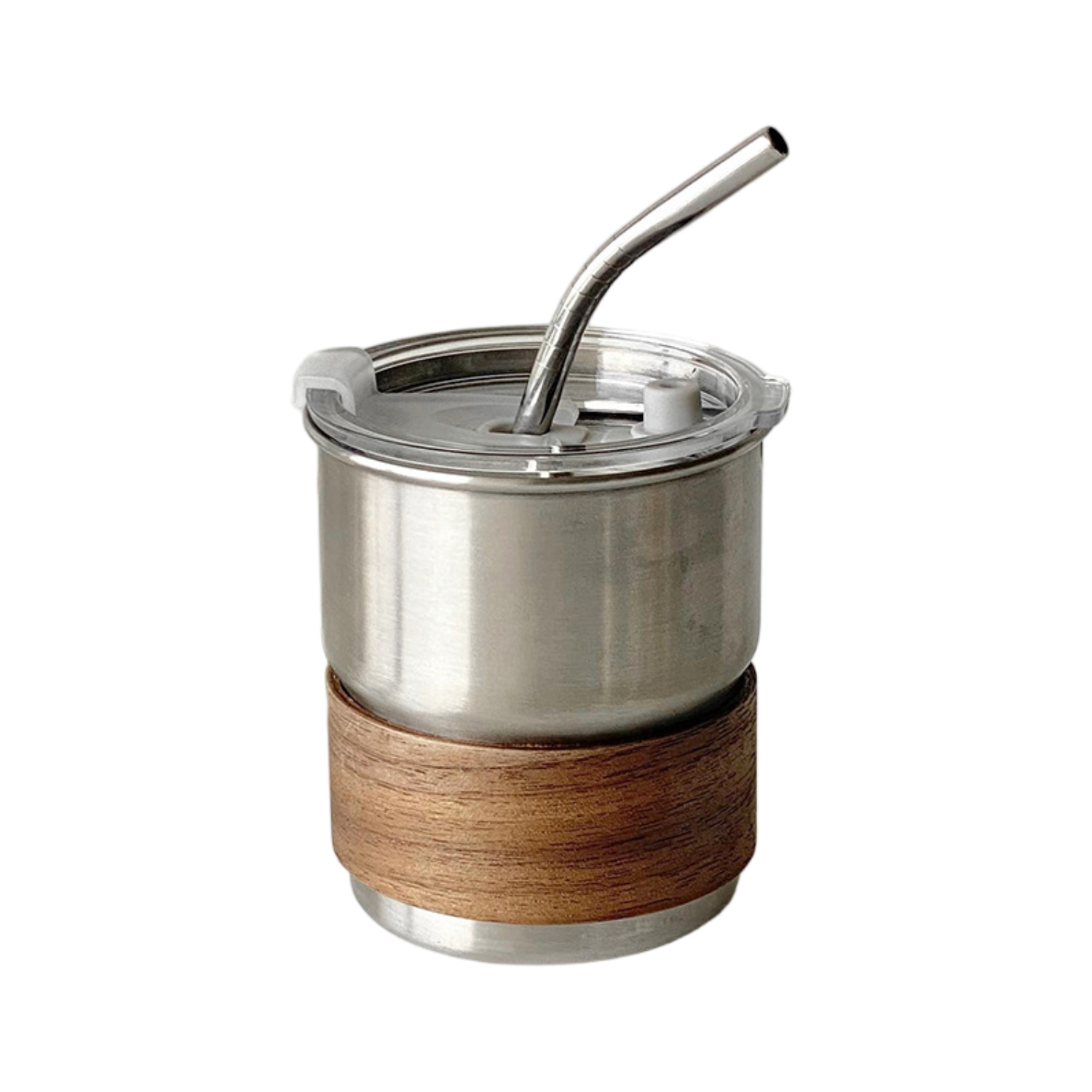 10oz Wooden Sleeve Stainless Steel Straw Cup 2