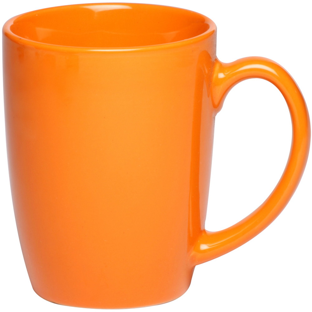 12 oz. Curved Java Coffee Mug - Colors 4