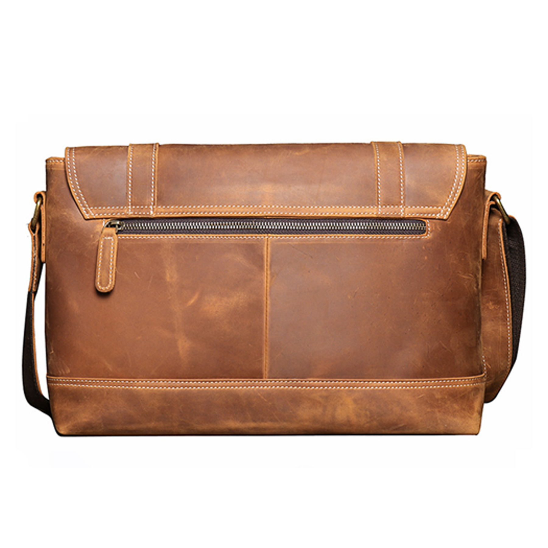 Vintage Crazy Horse Leather Shoulder Bag 4