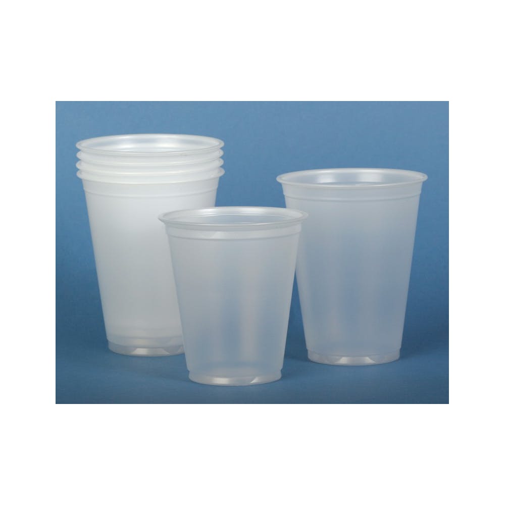 Plastic Drinking Cups - 9 oz Translucent 100 Pack 2
