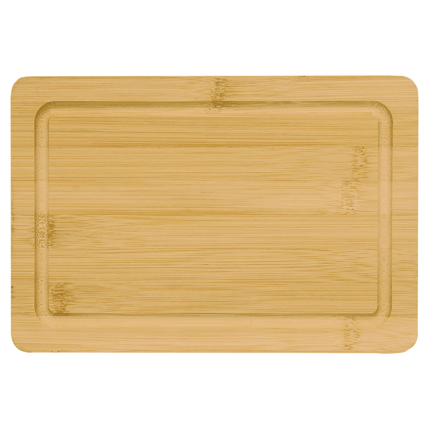 9" x 6" Bamboo Cutting Board with Drip Ring 1