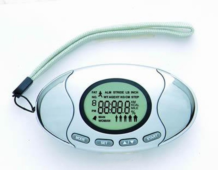 Oval 2 in 1 Pedometer with Fat Analyzer 2