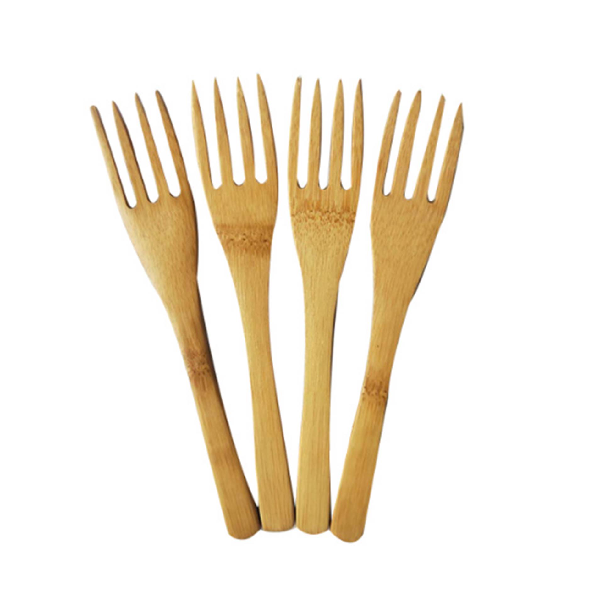 6.3 inch Bamboo Dessert Fork 3