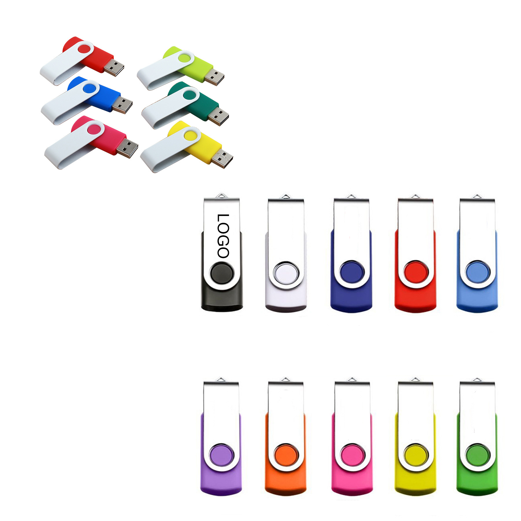8GB Rotating Case USB Flash Drive 1