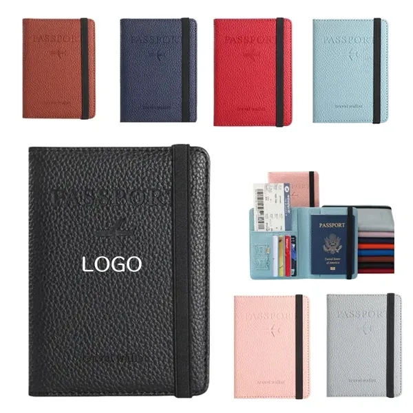 Passport Wallet with Multiple Pockets - Elastic ID Holder 2