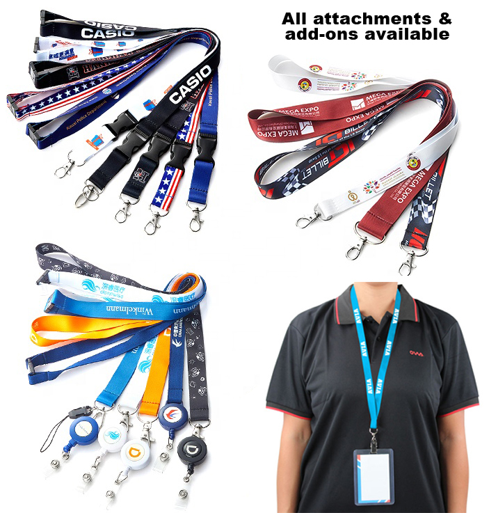 Custom 1/2" Polyester Lanyard - Full Color 6