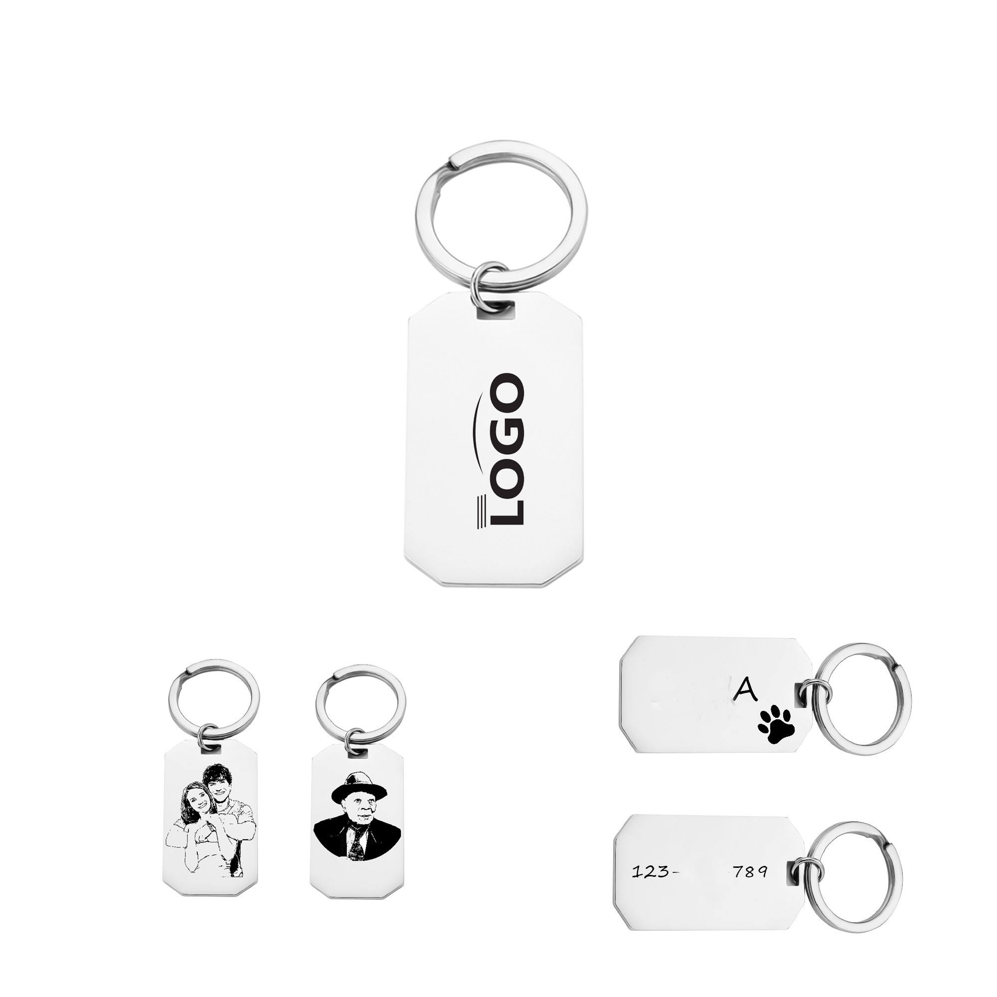 Metal Sliver Keychain 2