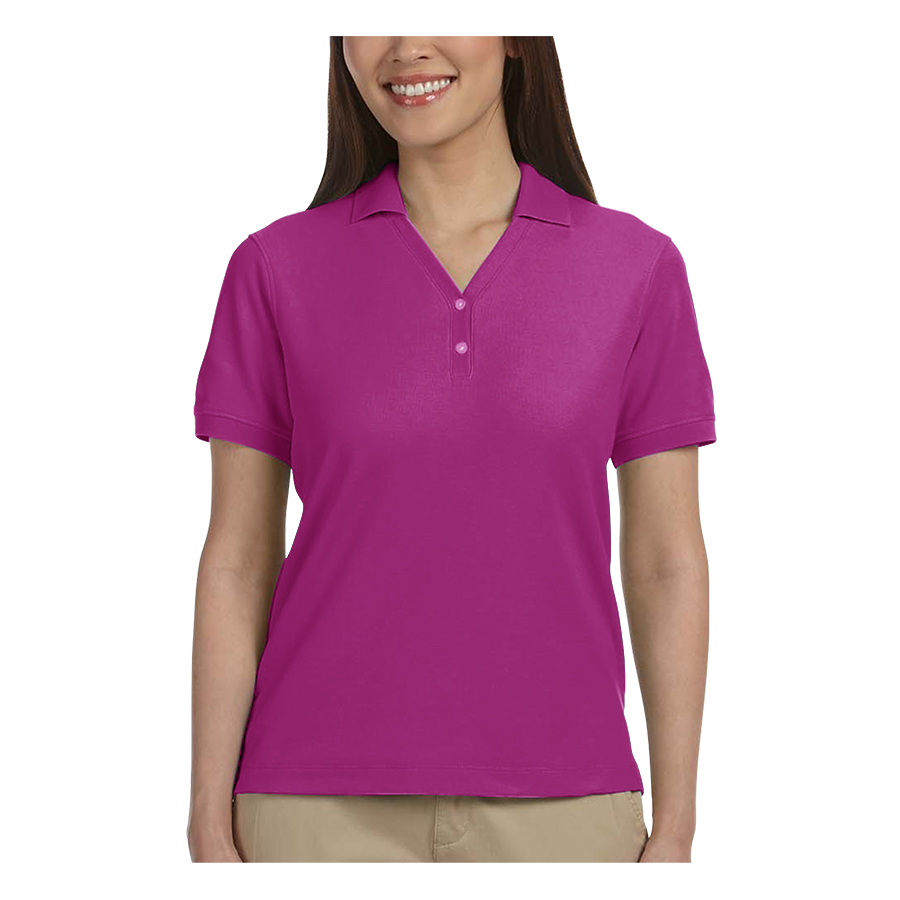 Devon & Jones Ladies' Short-Sleeve Y-Collar Polo Shirts 73