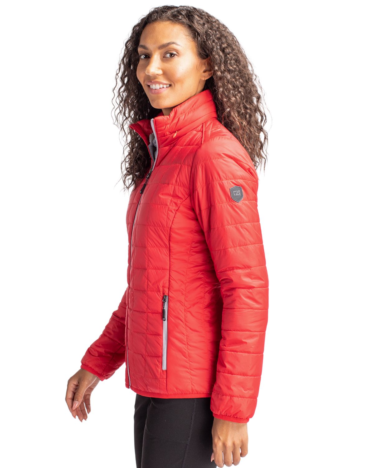 Cutter & Buck Rainier Recycled Insulated Puffer Womens Full Zip Jacket 114