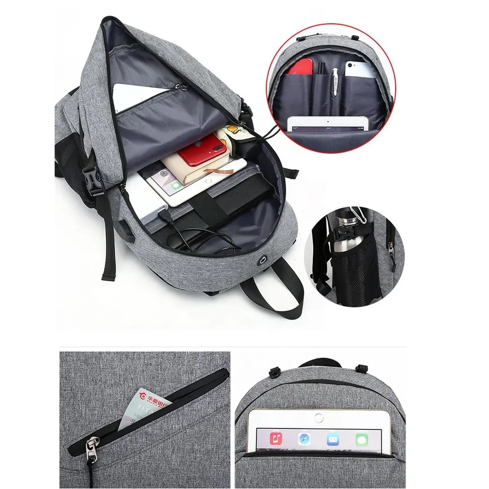 School Basketball Backpack With USB Charging 3