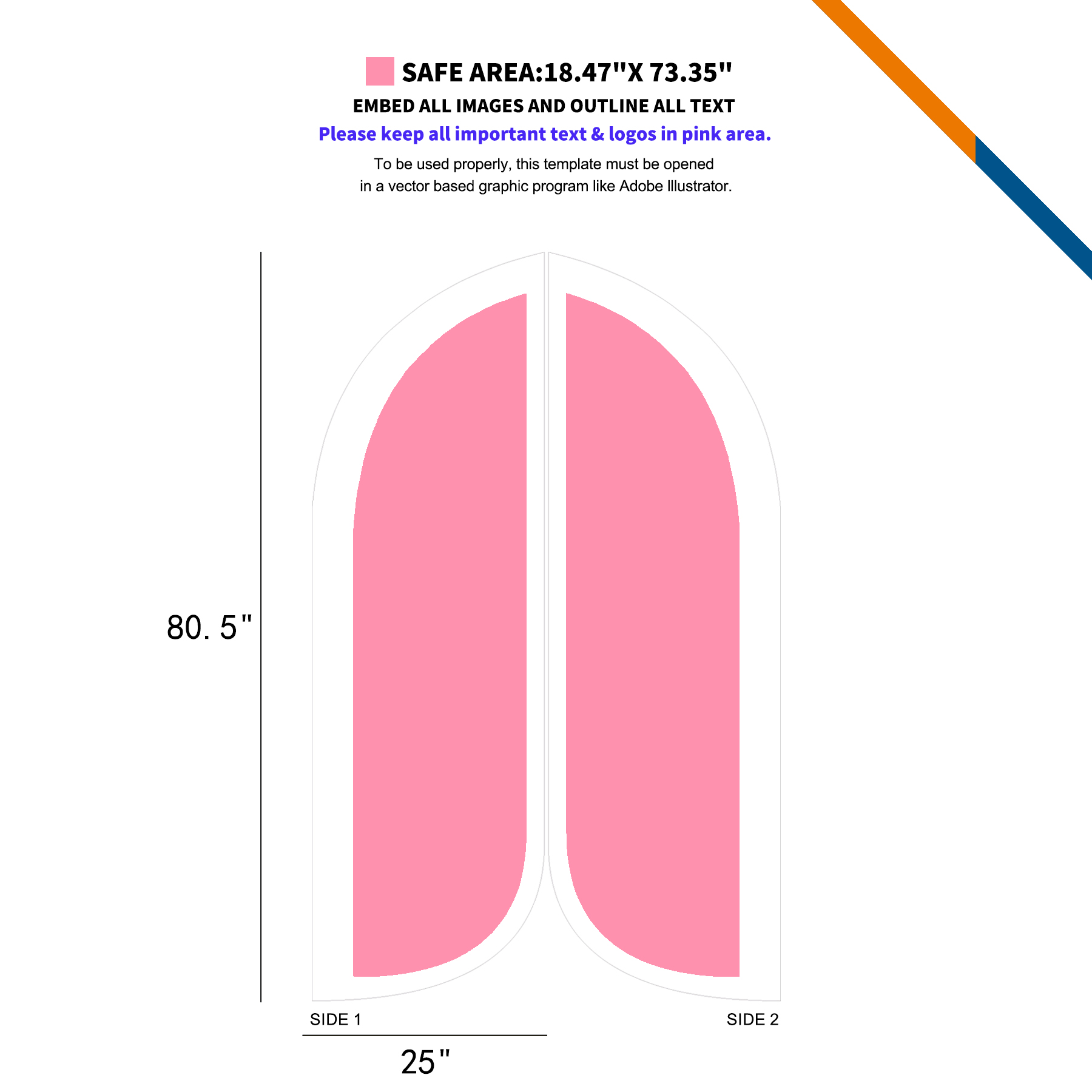 9' Eloni Double-Sided Feather Flag 5