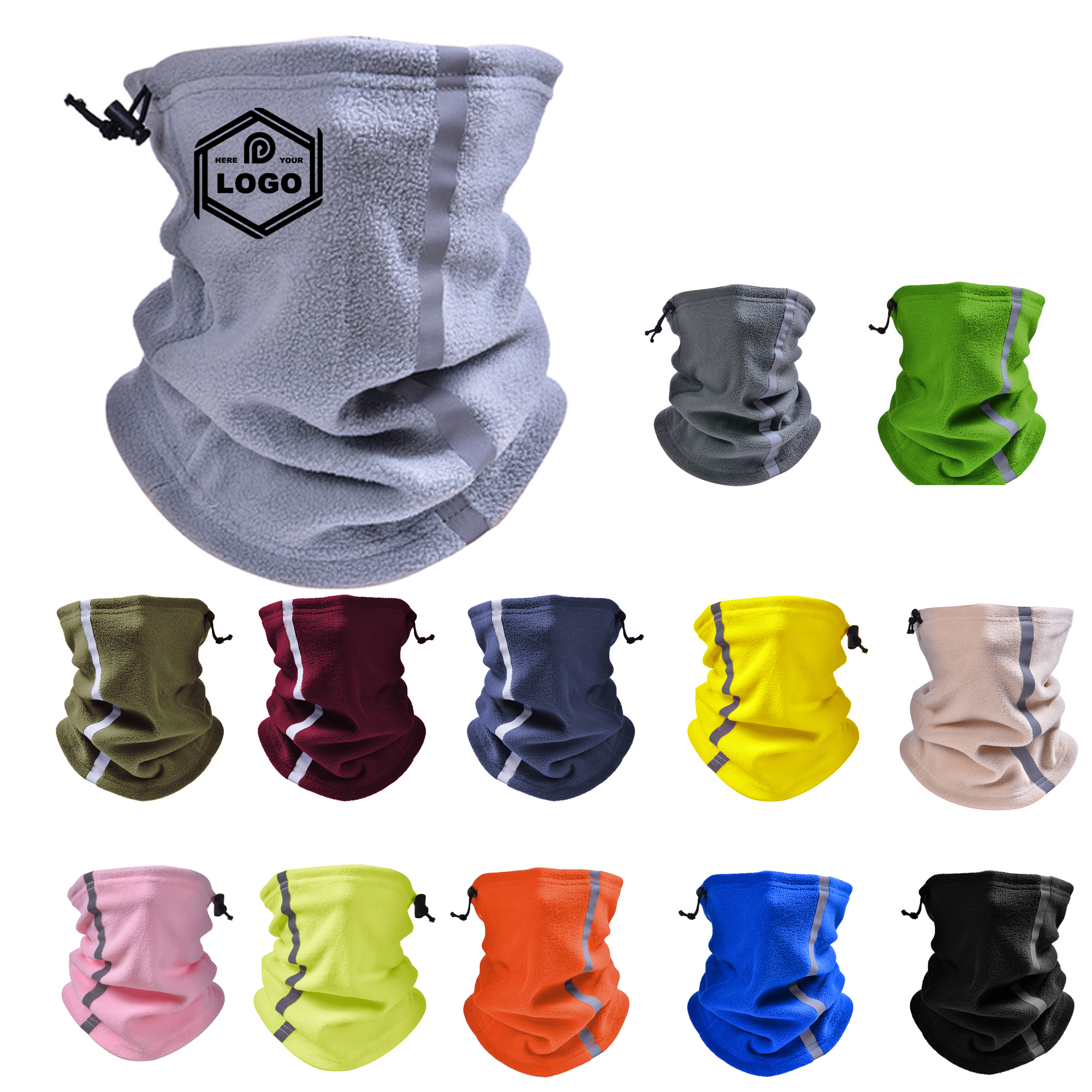 Windproof Fleece Neck Warmer Gaiter for All Genders 2