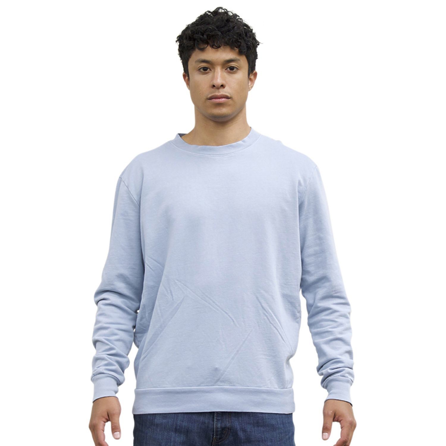 USA Made Unisex Vintage Pigment Dyed Fleece Crew Sweatshirt