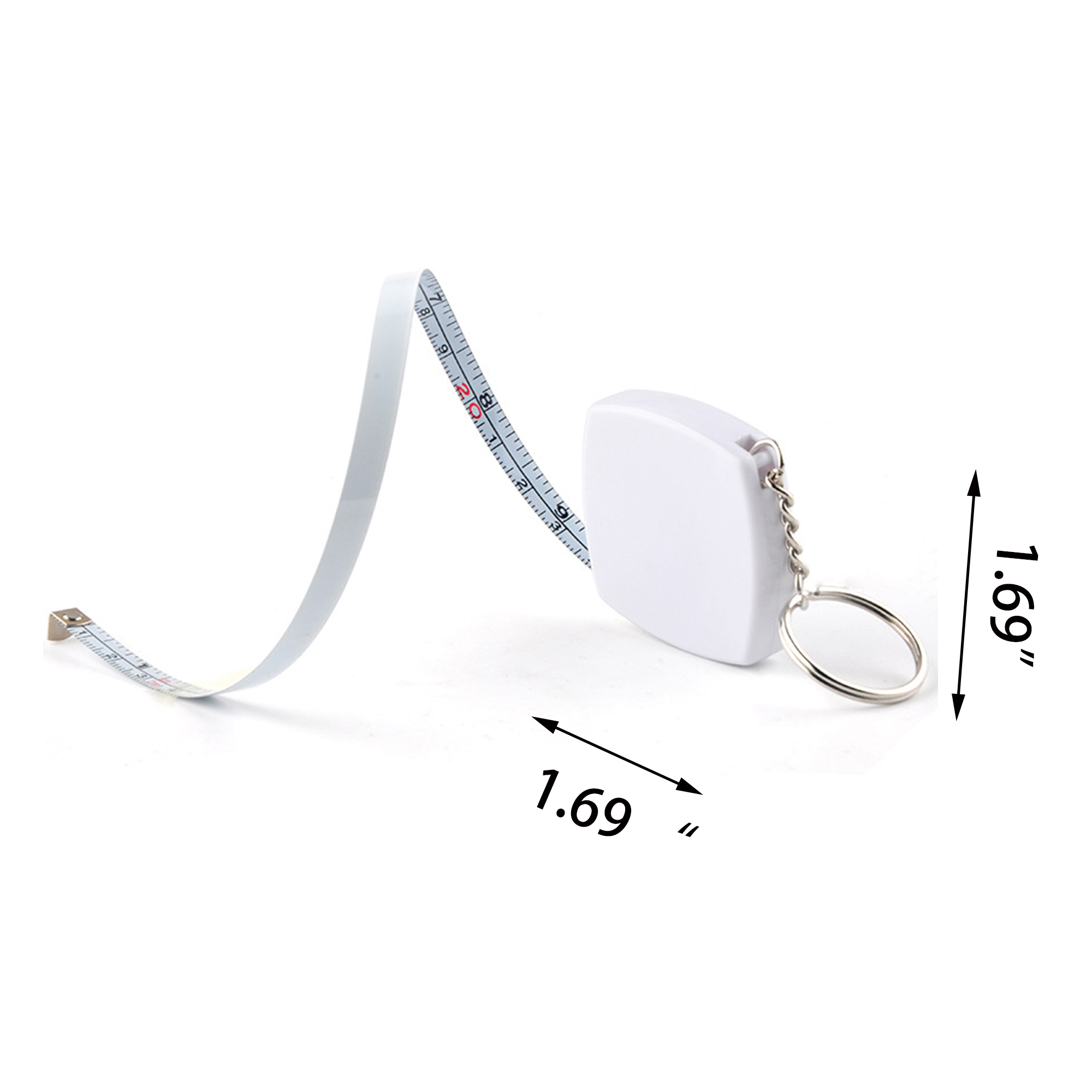 MOQ:100pcs Pocket-Sized Steel Tape Measure 3