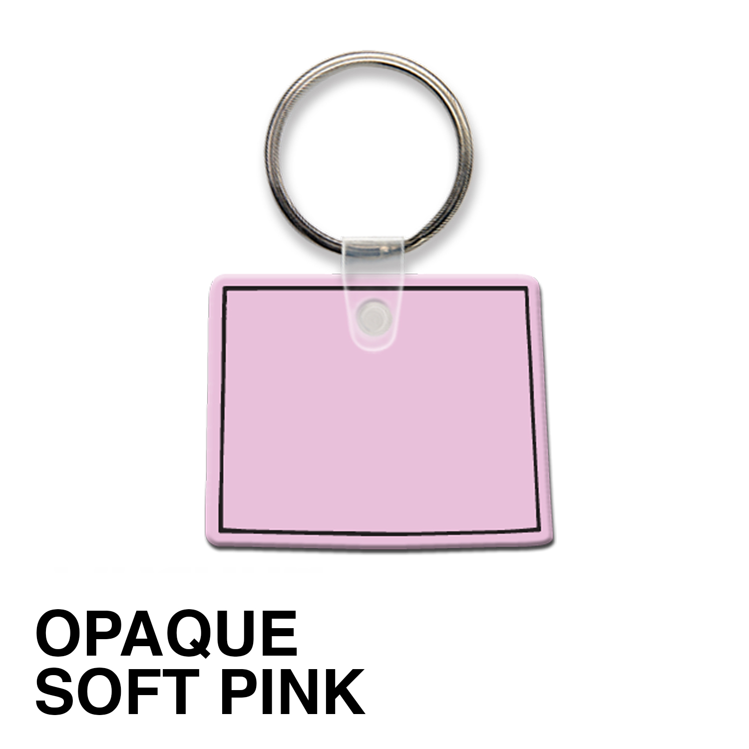 Wyoming State Shape Key Tag (Spot Color) 14