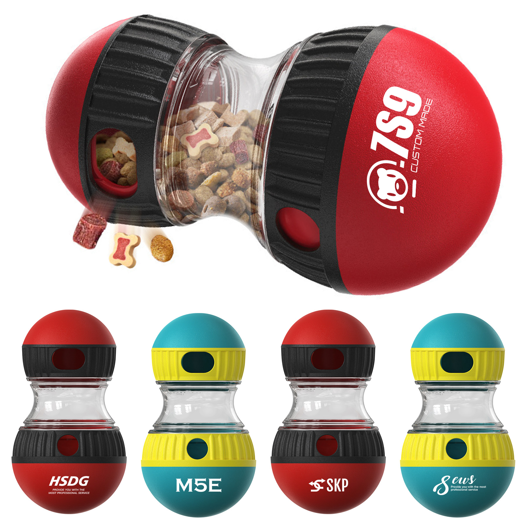 Slow Feeder Treat Dog Puzzle Toy Pet Food Dispenser 4