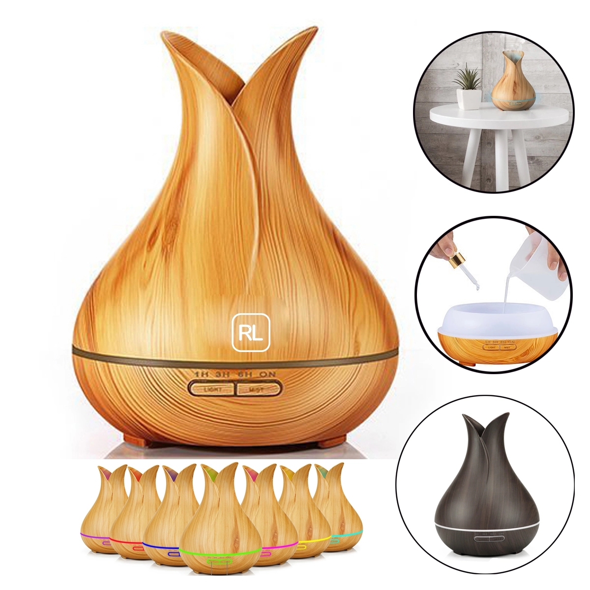 400 Ml Essential Oil Aromatherapy Diffuser 2