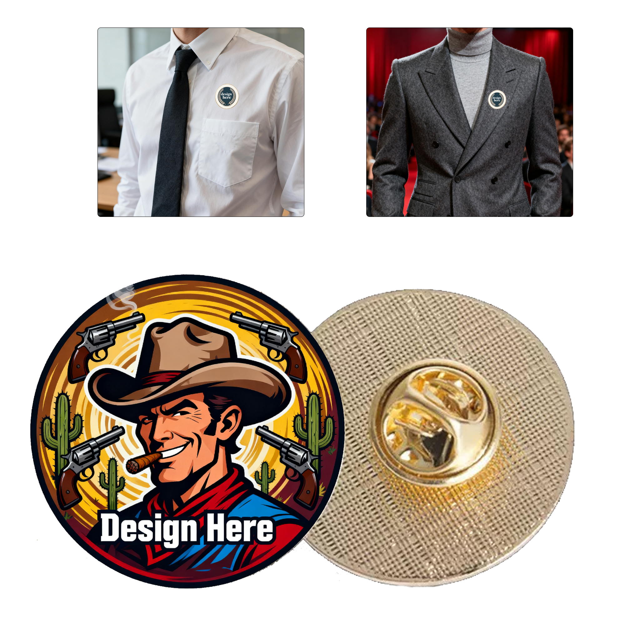 Custom Lapel Pins Zinc Alloy Badges 6