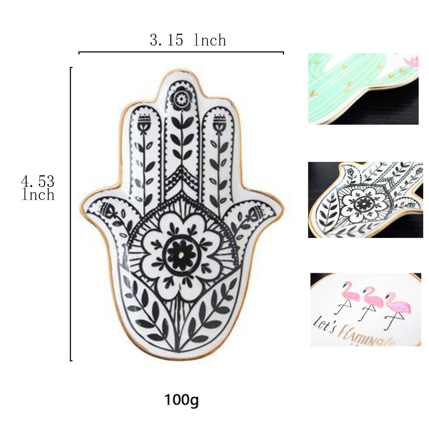 Home Decorative Cute Decor Jewelry Tray Dish Gift 2