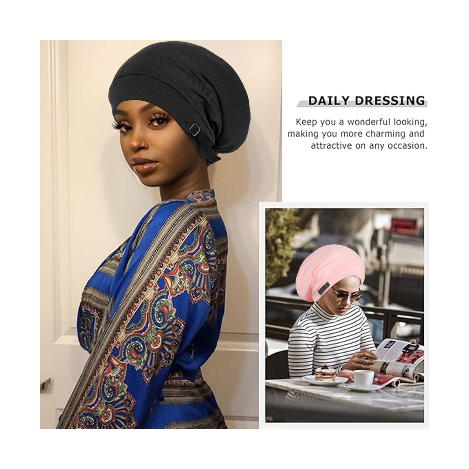 Beanie Hat Satin Bonnet 24