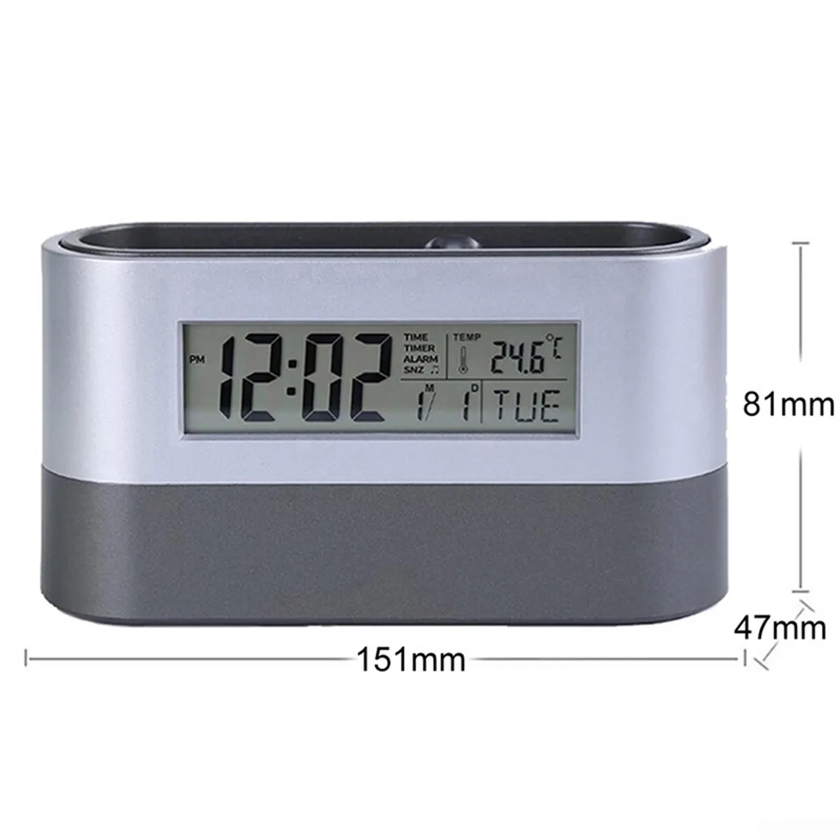 Multifunctional Pen Holder With Alarm Clock And Calendar 5