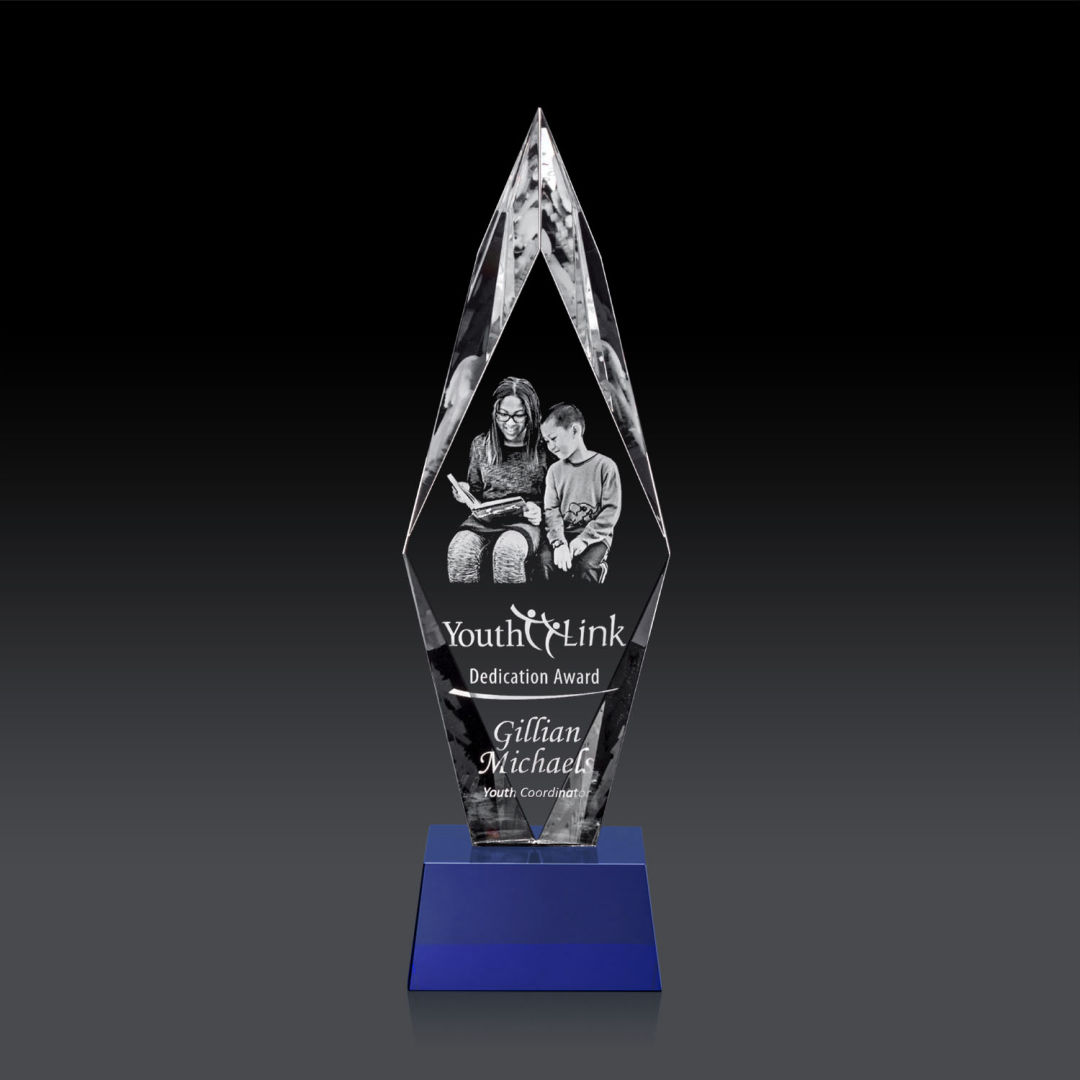 Manilow Award on Robson Base (3D) - Blue 5