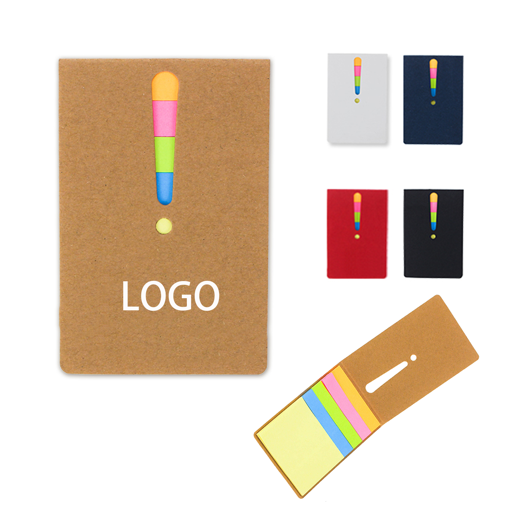 MOQ:50pcs Logo Sticky Notes 3