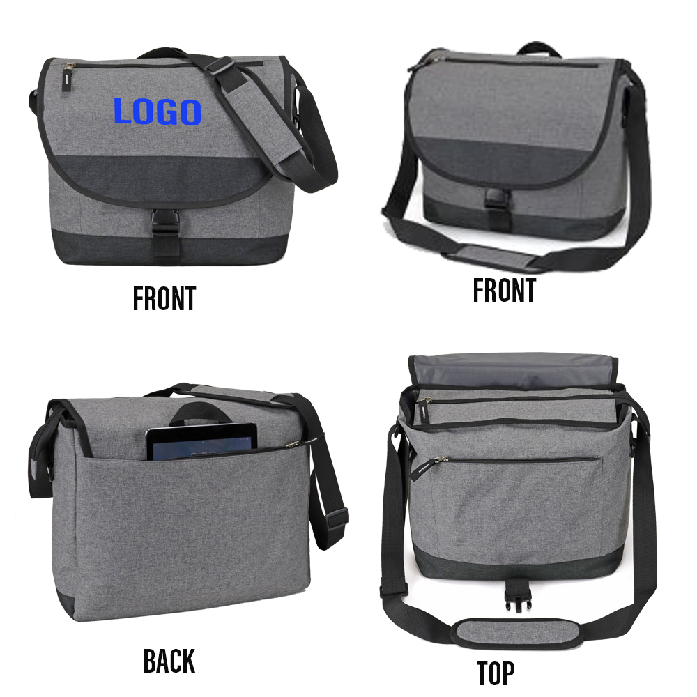 Heathered Messenger Computer Bag 1