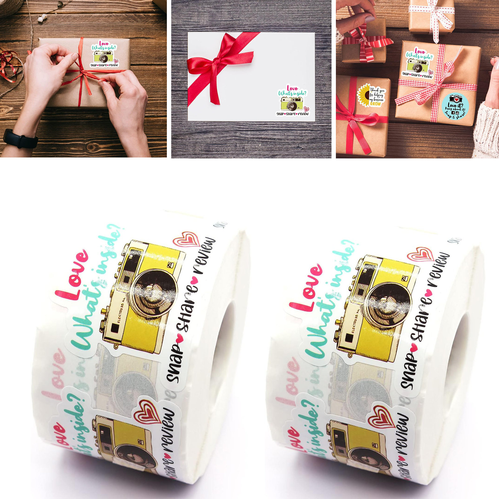 Share Review Cute Camera Stickers 2