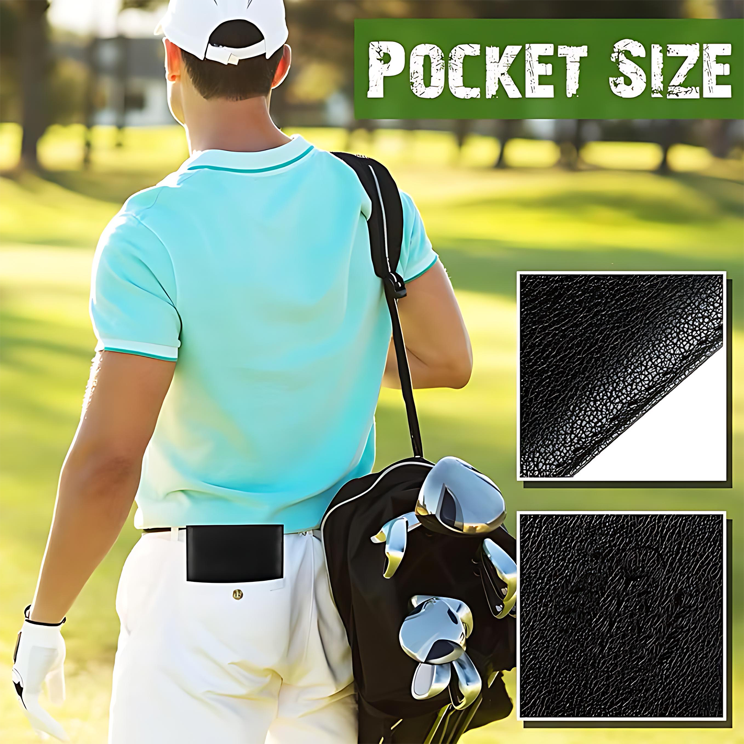 Portable Wear-Resistant PU Leather Golf Scorecard 6