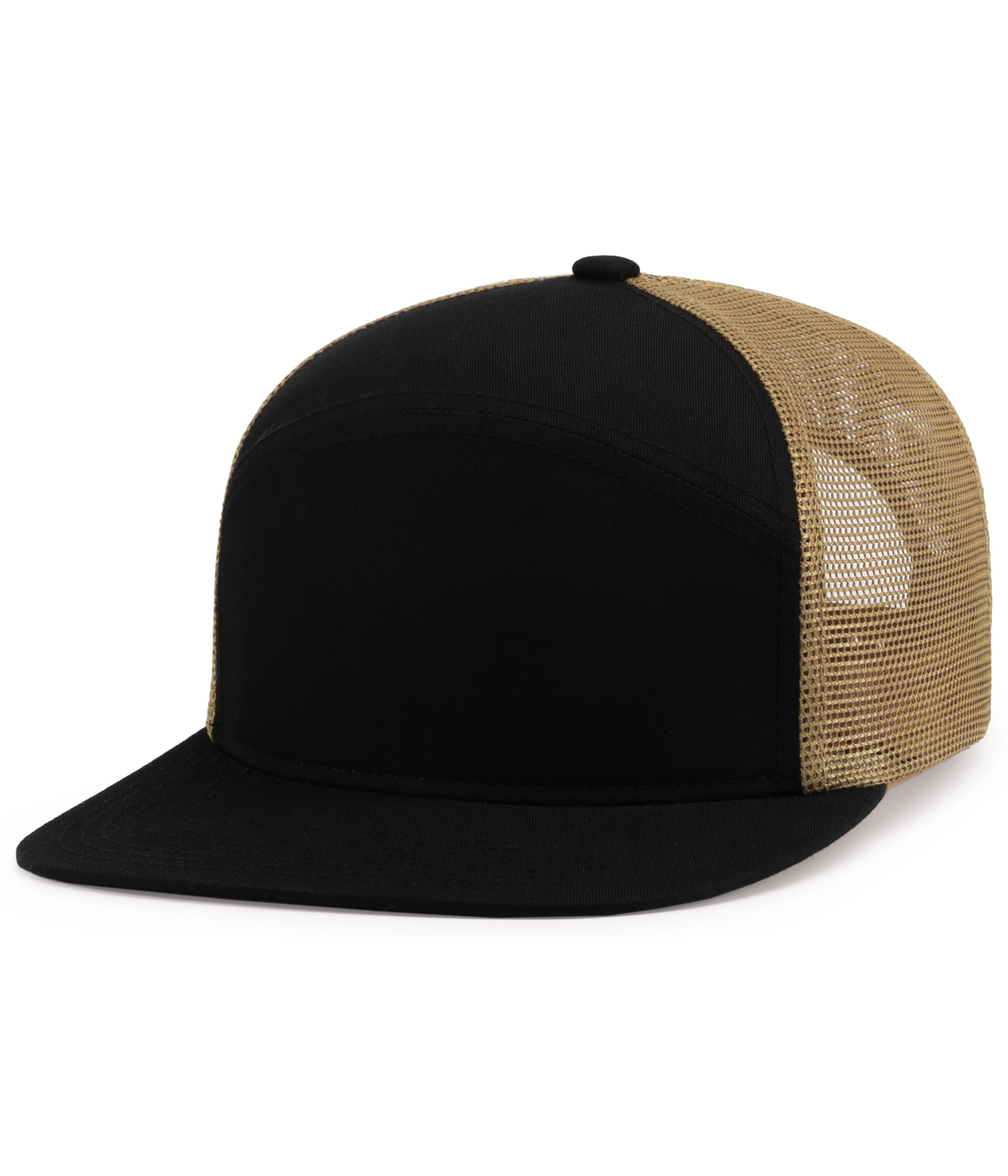 6-Panel Arch Trucker Snapback Cap 22