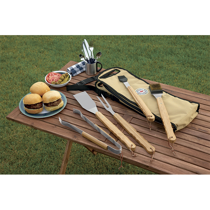 5 Piece Bamboo BBQ Set 15