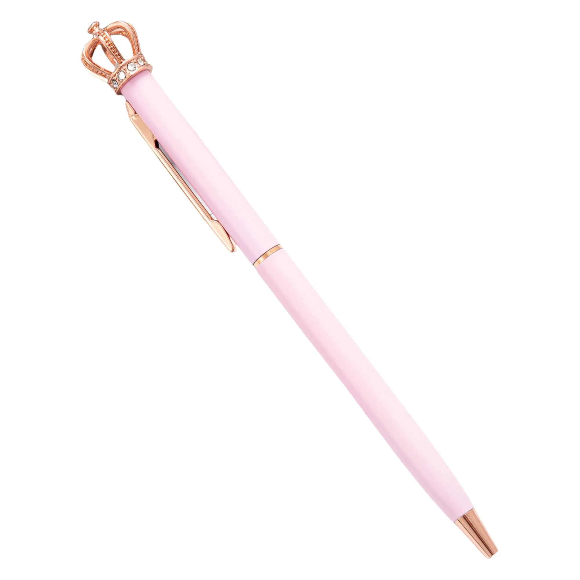 MOQ 50 Crystal Crown Shape Ballpoint Pen 6