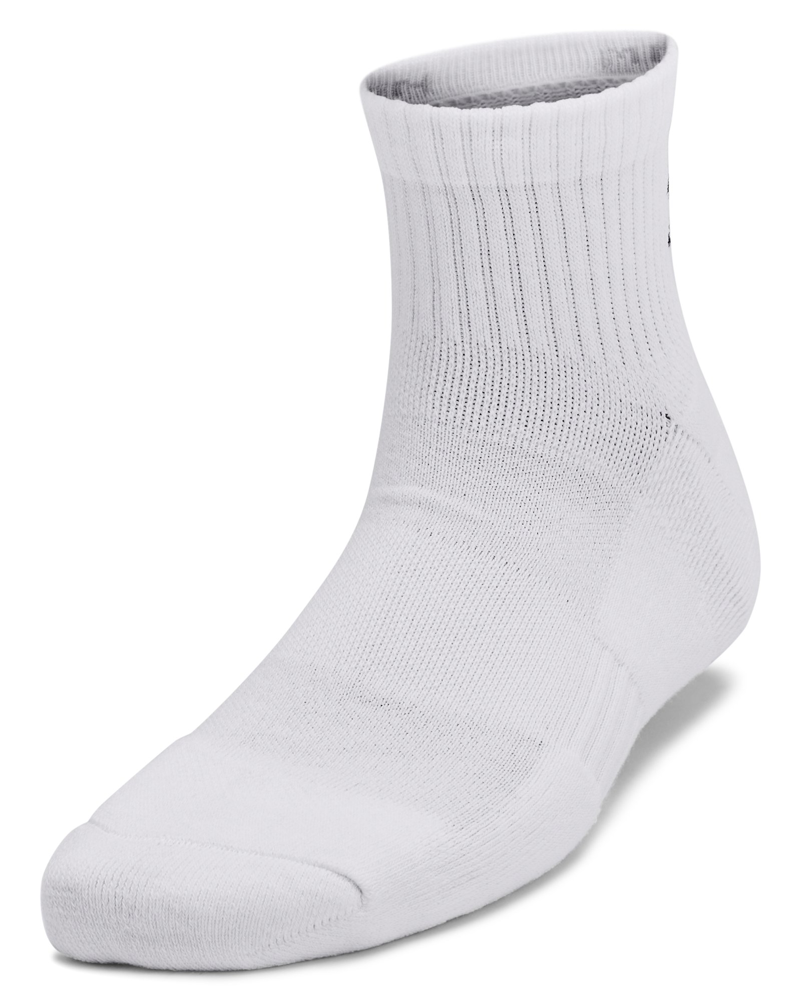 UA Training Cotton Kids' 3-Pack Quarter Socks 1