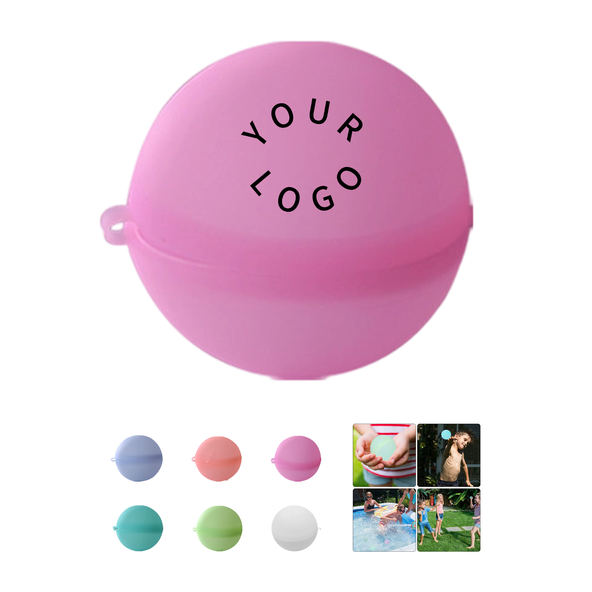 Reusable Silicone Water Splash Ball 2.2" 7