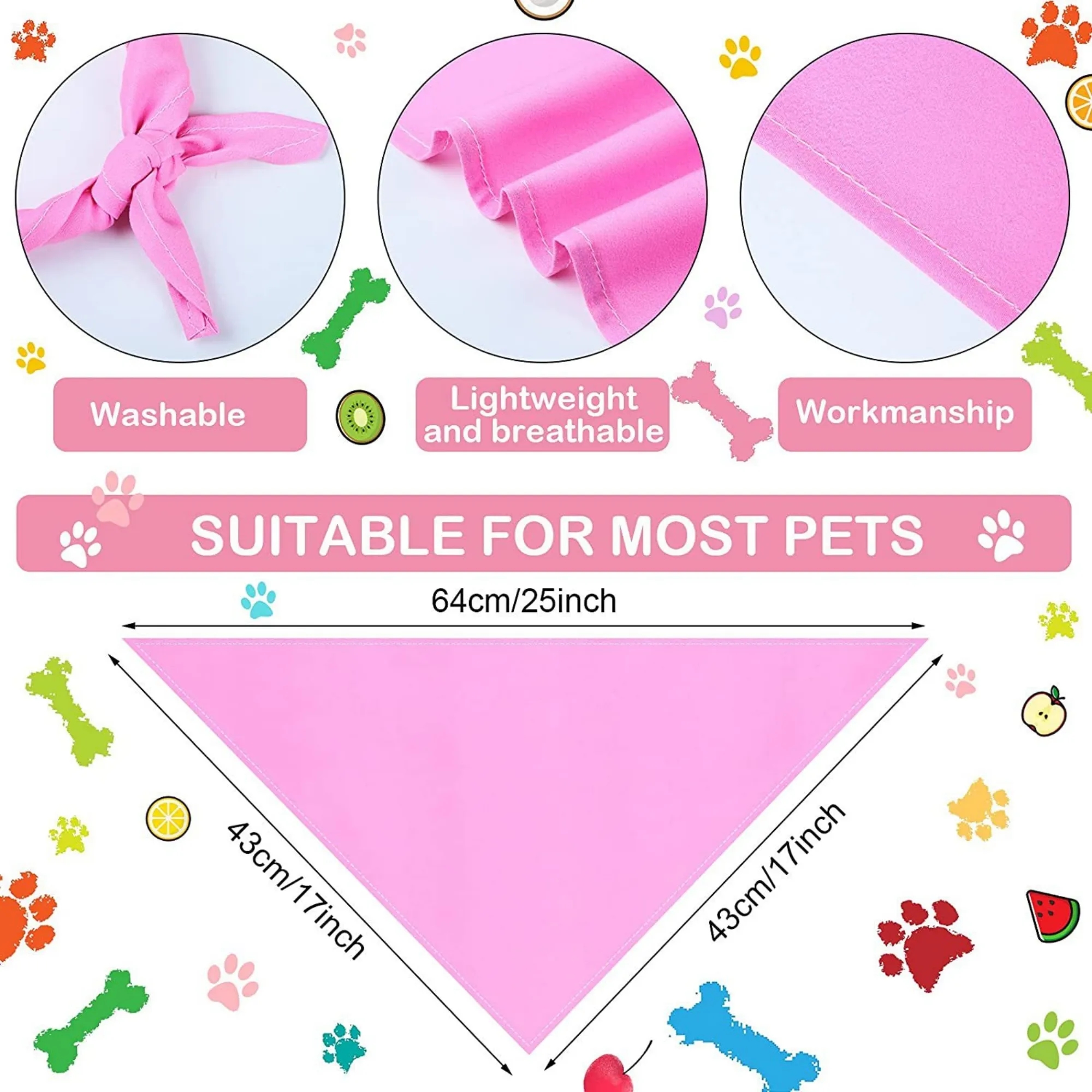 Pet Triangle Bandanas Dog Scarf 6