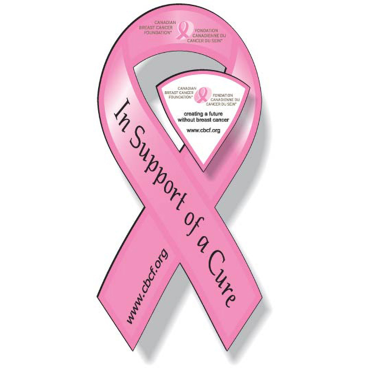 Ribbon Magnet (3.8"x8"), Spot Colour, White Matte Vinyl Topcoat, Outdoor use