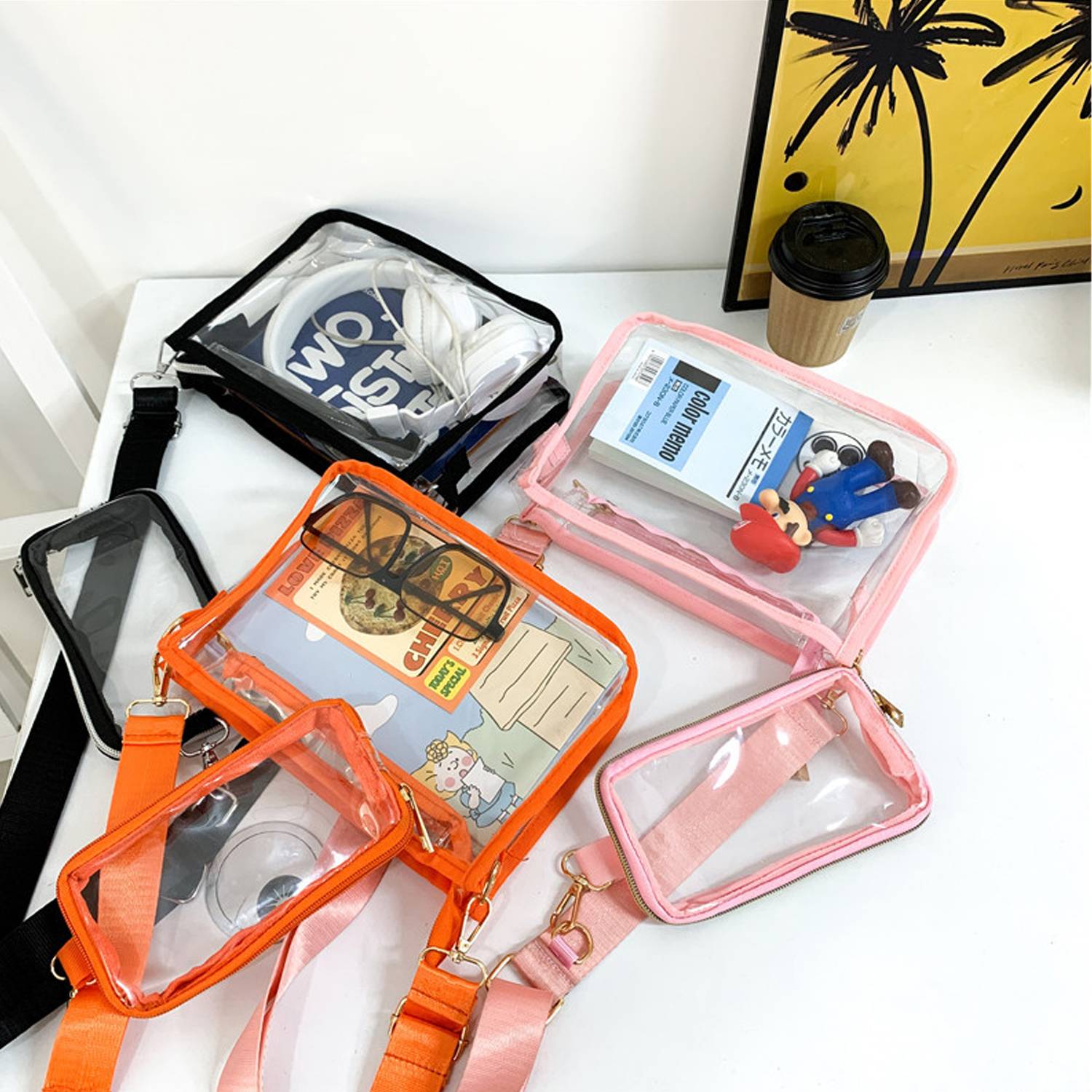 PVC transparent shoulder crossbody bag 6