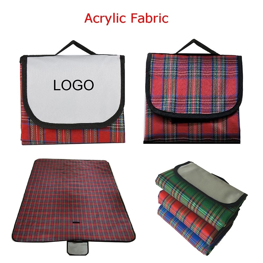 Large Size Outdoor Waterproof Picnic Blankets w/ Carry Strap 5