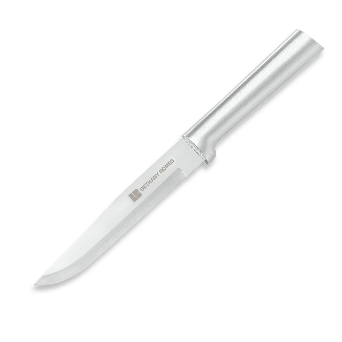 Stubby Butcher Knife w/Silver Handle 1