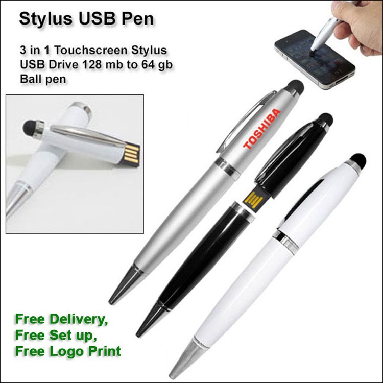 Stylus USB Pen Flash Drive - 8 GB