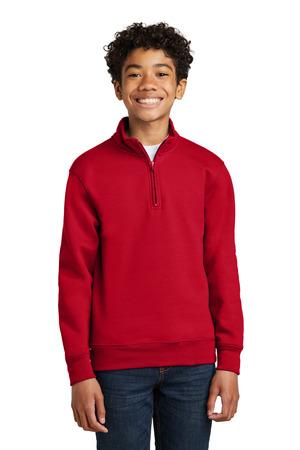 Port & Company® Youth Core Fleece 1/4-Zip Pullover Sweatshirt 2