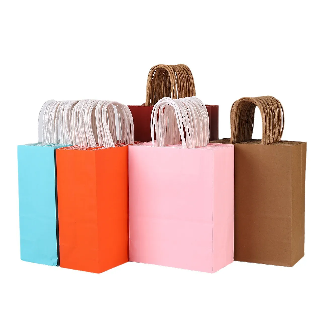 Coloured Kraft Paper Tote Bag 4