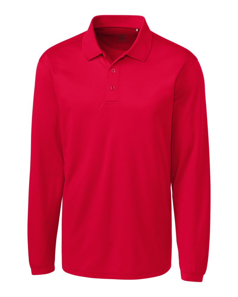 Clique Ice Pique Tech Mens Long Sleeve Polo 18