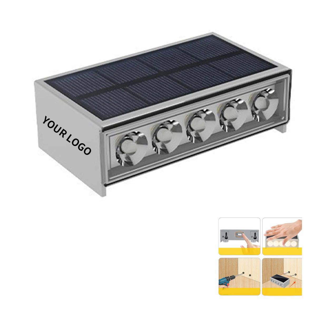 Solar Powered Light for Stairs and Walkways 2