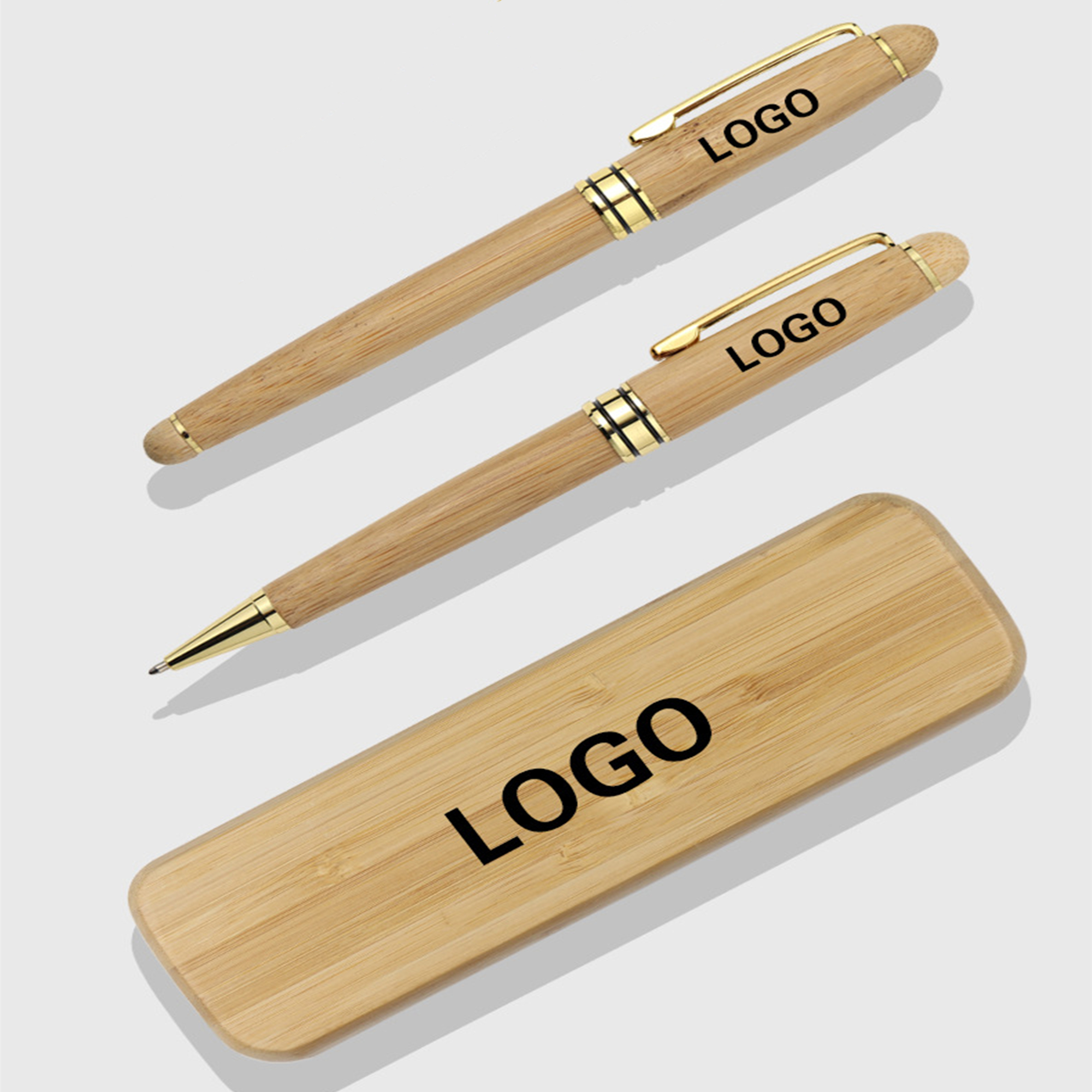 Signature Ballpoint Pen With Wood Case 2