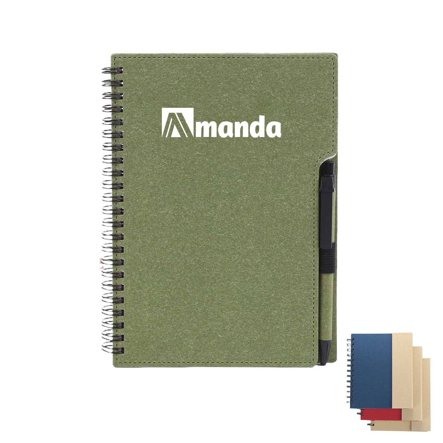 Spiral Notebook W/ Sticky Notes & Pen 2